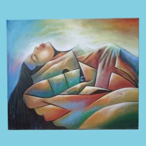 The dream 30x30 inches by Dandine Murat unframed