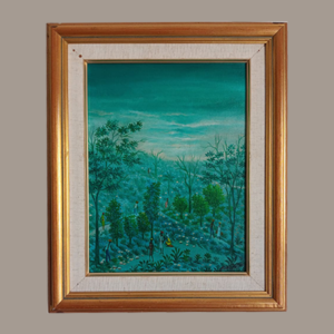 12x16inches - by Emmanuel Dostaly - oil on canvas.framed