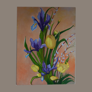 Orchidee - 20x24-inches - by Ghandhi -ACRYLIC on Canvas. Unframed-.00