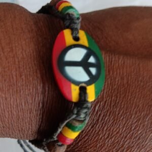 Peace and love 2, hand made bracelet
