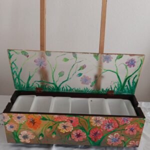 Cubic box 7h x 6w x 20L inches - Painted wooden boxes