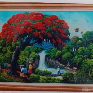 The flamboyant 24x40 inches Simeon Michel.. Acrylic on Canvas.