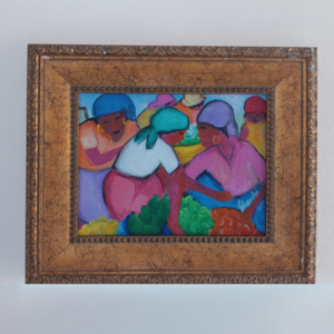 The merchants - 8x10 by Ghandhi, acrylic on canvas, framed