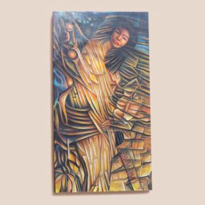 The mermaid - 30x60 inches by Dandines Murat . Oil on canvas. unframed