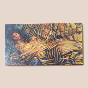 The mermaid - 30x60 inches by Dandines Murat . Oil on canvas. unframed