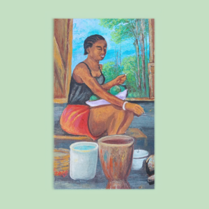 The Kitchen 12x16 in by Dukenson pierre ,oil on canvas unframed