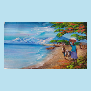 The River - 10x10inches  by Dukenson Pierre. unframed