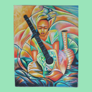 L'eclore Musical - 24x30" Dandine Murat, acrylic on canvas , unframed