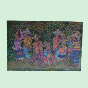 Country Dance 24x36 " by Cemezier Mondely, acrylic on canvas, unframed