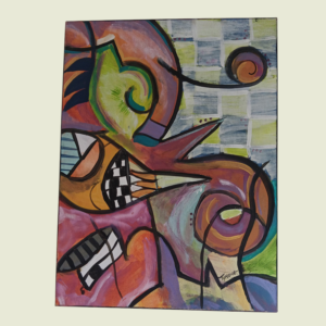 The Table 2 18x24inches, by Tymo  lazarre, ,oil on canvas box