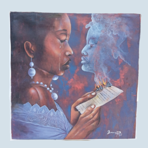20x24 inches by Dukenson Pierre,Reflections, acrylic on canvas  unframed