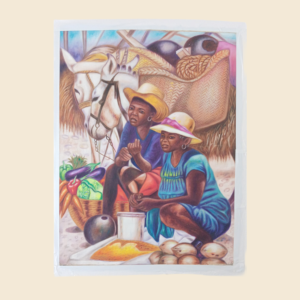 The Twin Merchant 30x40 " by Ronald Boyer, 0il on canvas, unframed