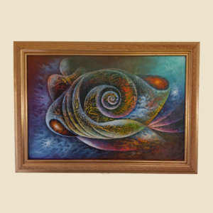The Shell 24x36 " by Jean Leon Felix,  Comfort, framed, acrylic  on canvas