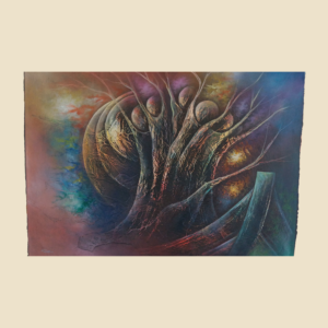 Humanity 36x48 inches by jean Leon Felix, Acrylic on Canvas unframed