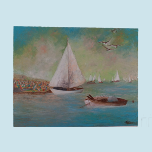 The last hour 24x30 " ,by Tessa ,oil on canvas ,unframed