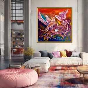 The jealousy 40x40 inches by JEAN Leon Felix, acrylic on canva
