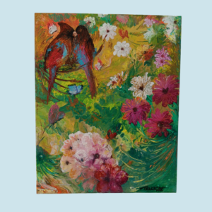 The Spring by Tessa ,oil on canvas 16x24inches, unframed